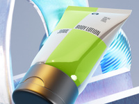 ProVisual —  30ml Cosmetic Tube 3D mockup and 3D model - visualize online now