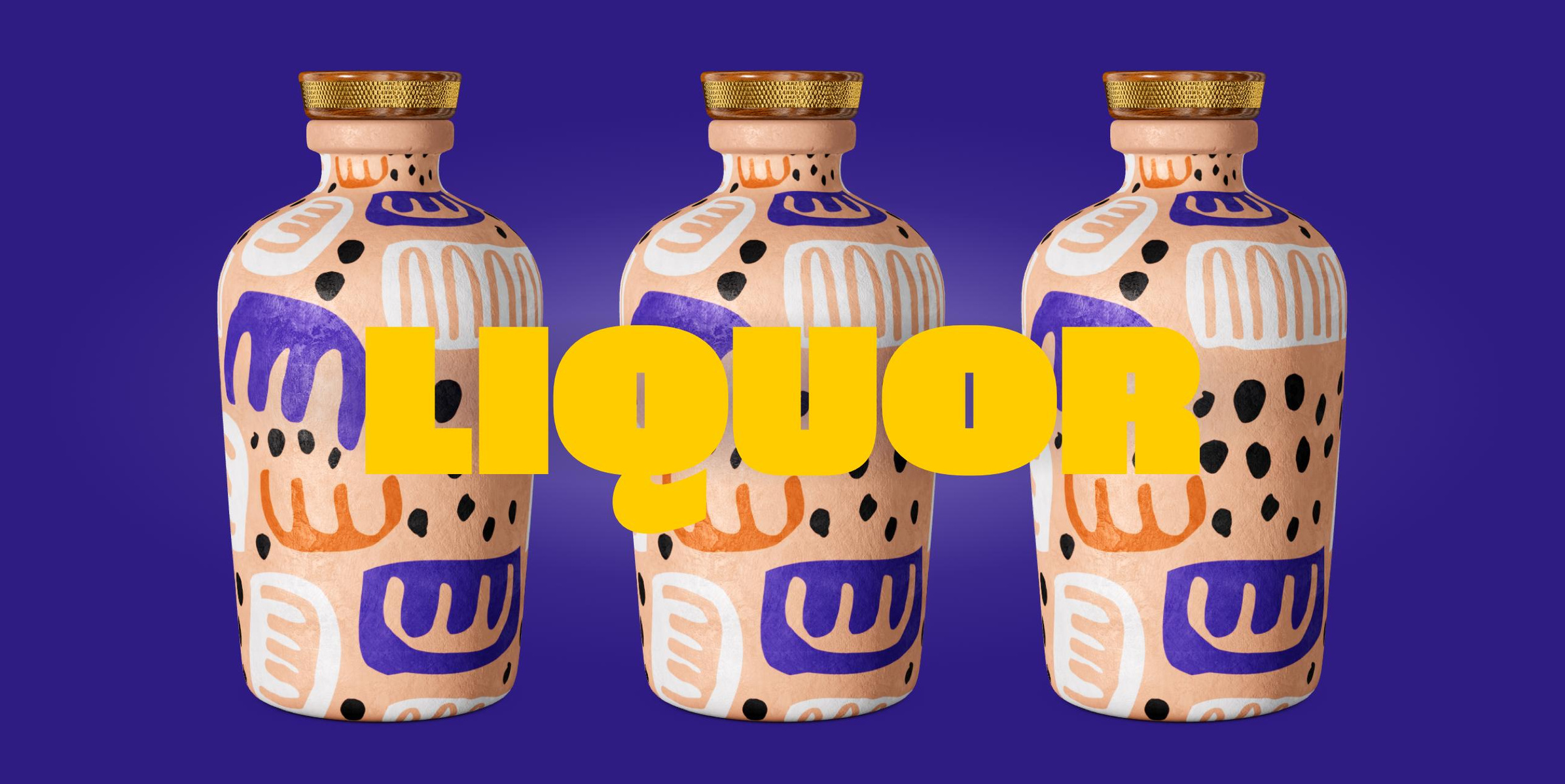 ProVisual —  Ceramic Liquor Bottle 3D mockup and 3D model - explore every detail and customize online now
