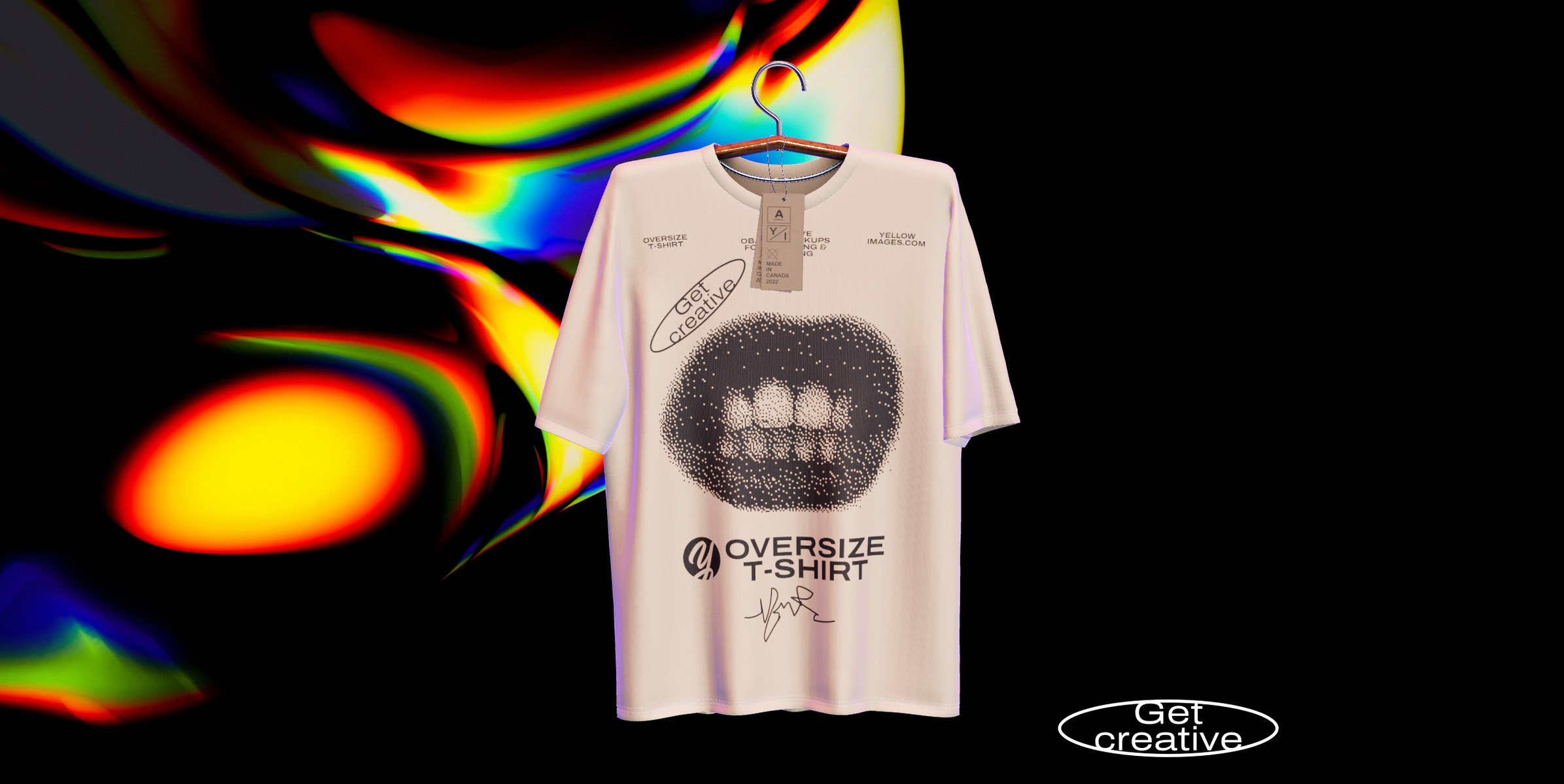ProVisual —  T-Shirt on Hanger 3D mockup and 3D model - see every detail and customize online