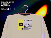 ProVisual —  T-Shirt on Hanger 3D mockup and 3D model - see every detail and customize online