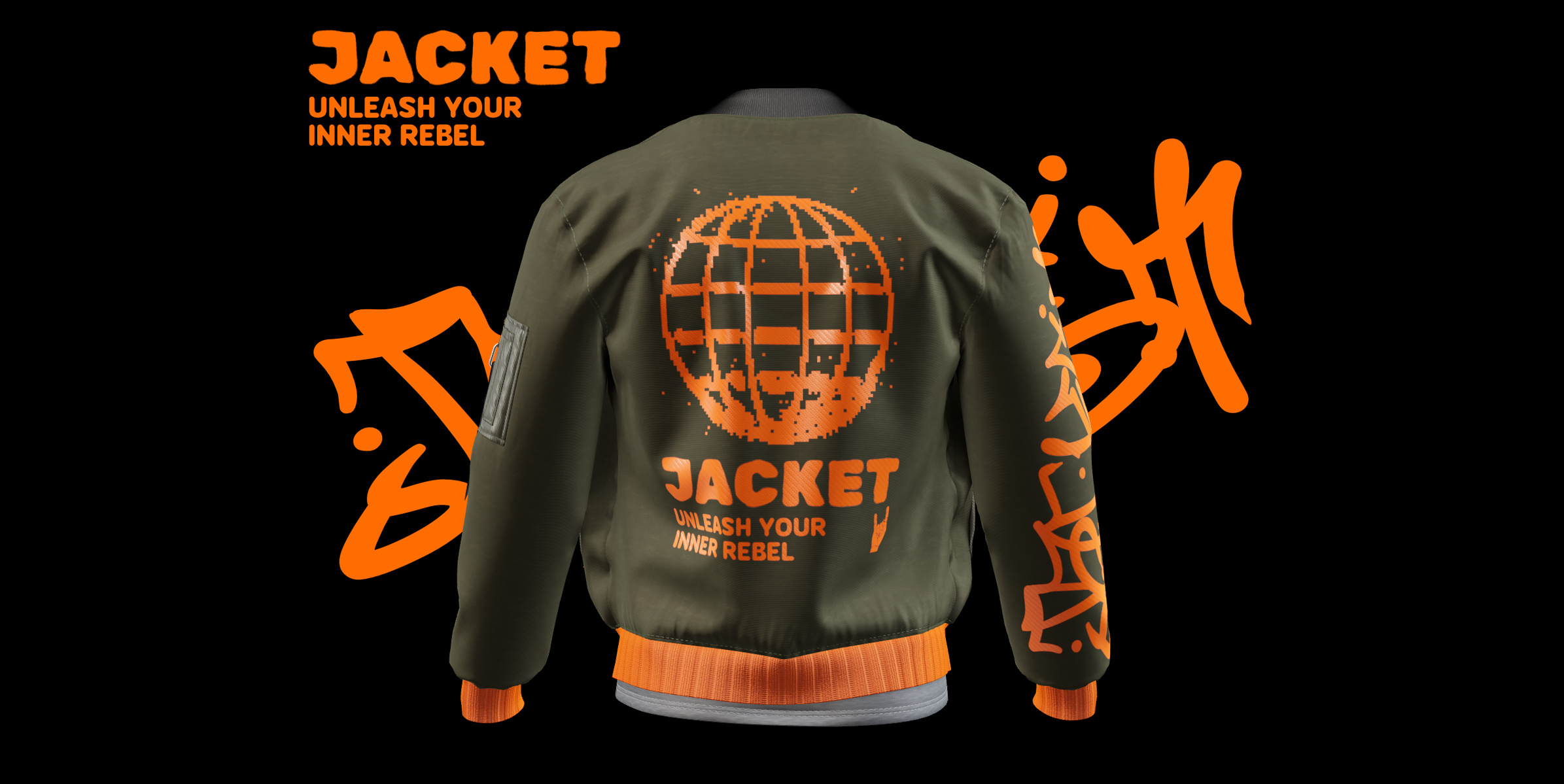 ProVisual —  Bomber Jacket with T-Shirt 3D mockup and 3D model - try it now and get yours today