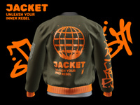 ProVisual —  Bomber Jacket with T-Shirt 3D mockup and 3D model - try it now and get yours today