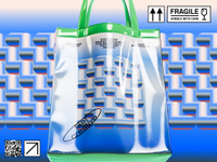 ProVisual - 3D Model & 3D Mockup of Plastic Shopping Bag - create stunning design projects online