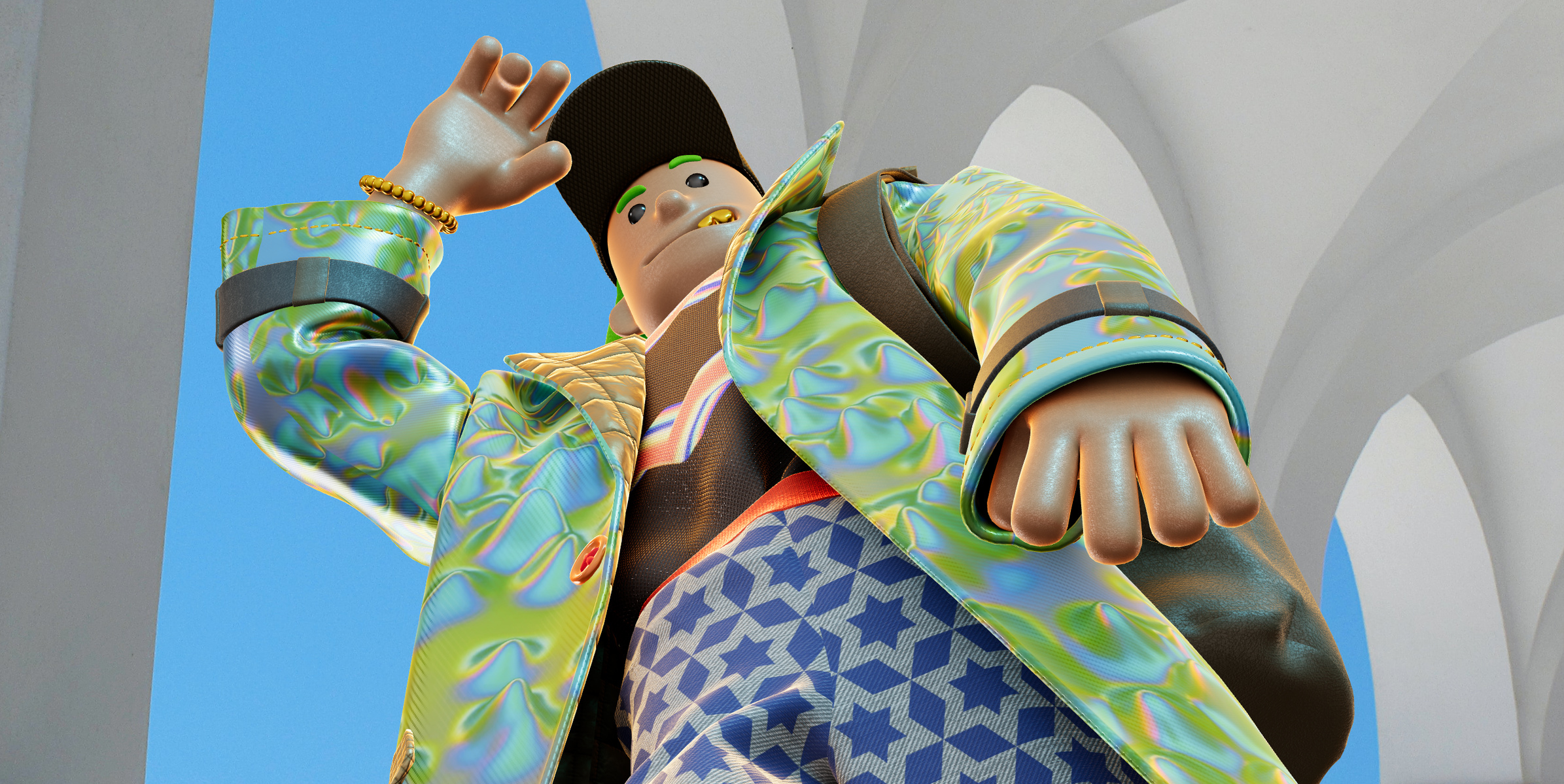 ProVisual —  Stylized Character with Sack 3D mockup and 3D model - explore every detail and customize online now