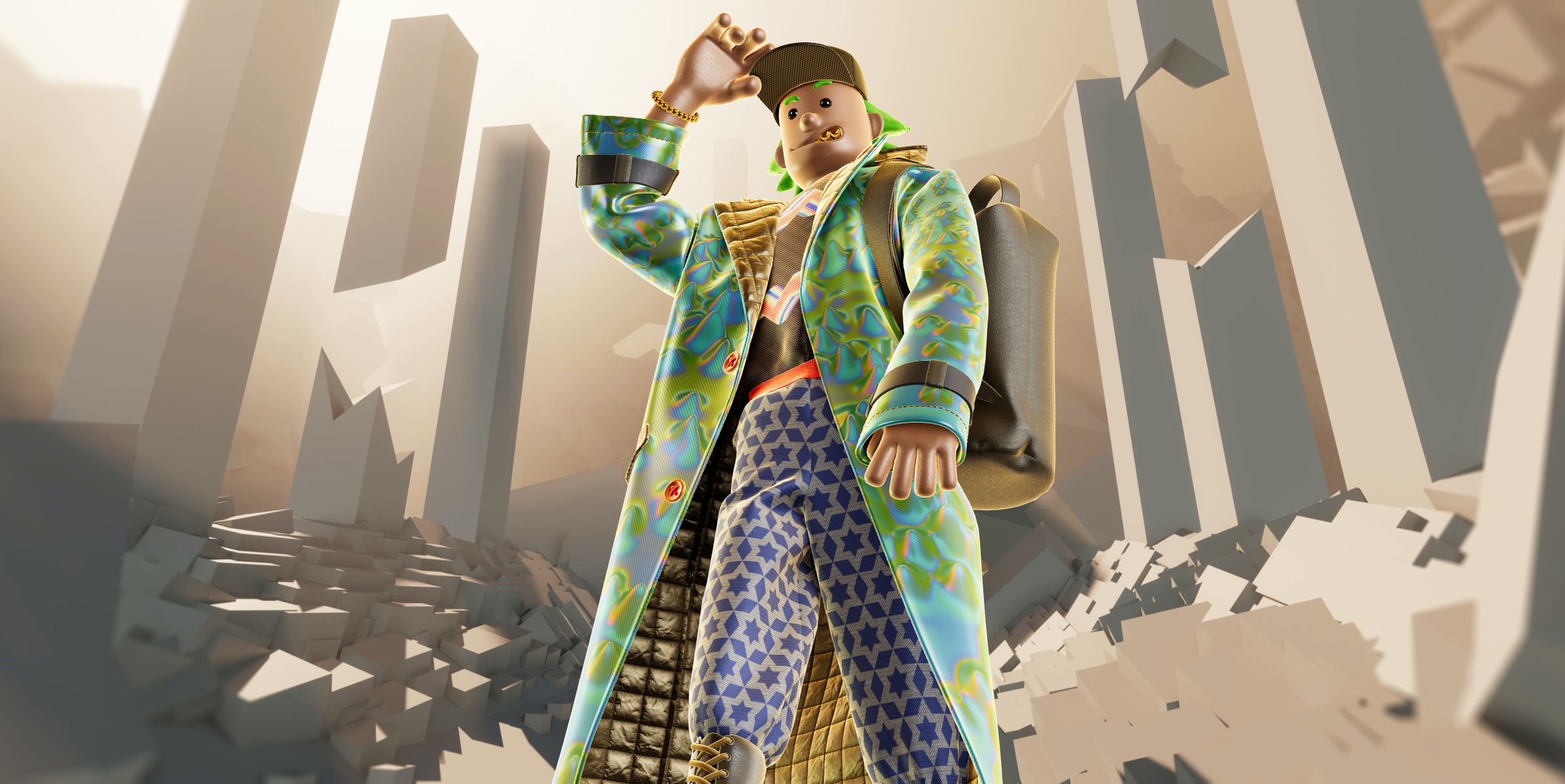 ProVisual —  Stylized Character with Sack 3D mockup and 3D model - explore every detail and customize online now