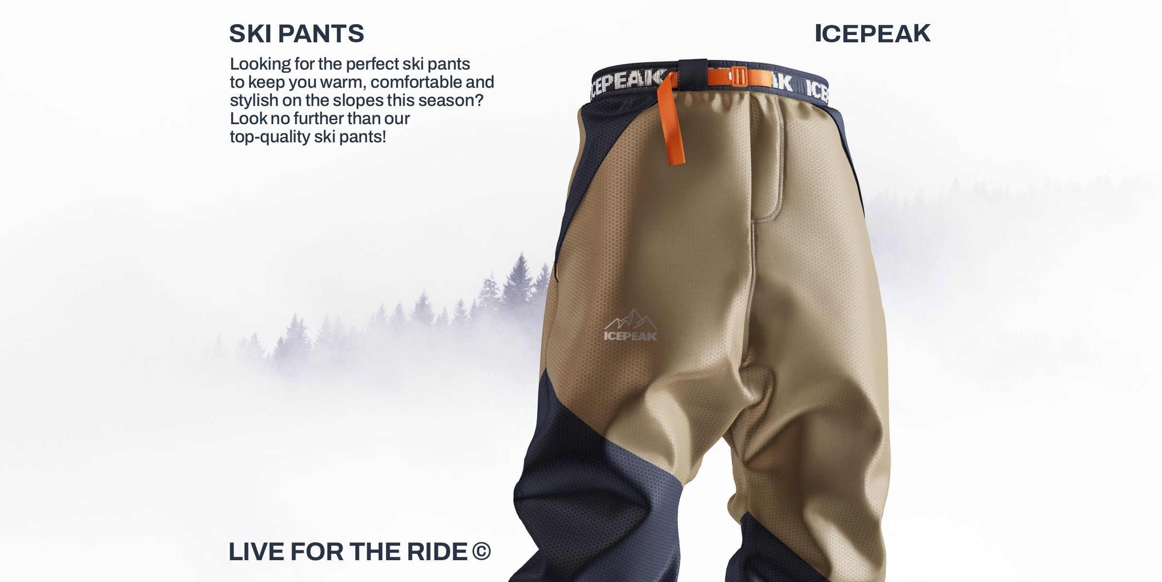 ProVisual —  Ski Pants 3D mockup and 3D model - see every detail and customize online
