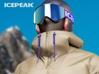 ProVisual —   Skier Full Kit 3D mockup and 3D model - see every detail and customize online