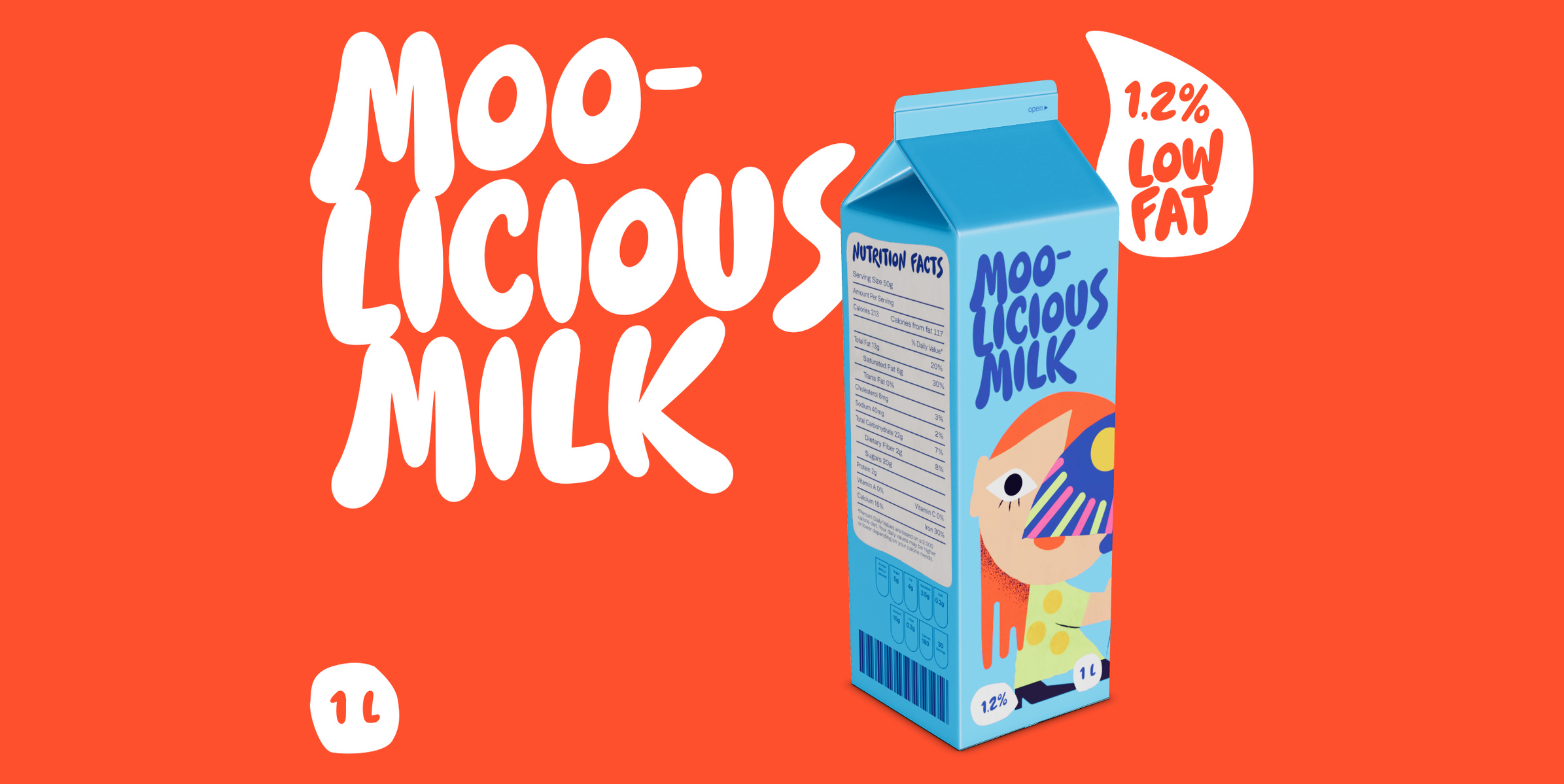 ProVisual —  1L Milk Pack 3D mockup and 3D model - see every detail and customize online